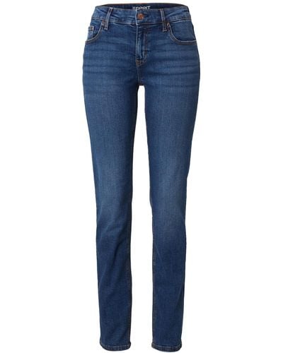 Esprit Skinny-fit-Jeans (1-tlg) Plain/ohne Details - Blau