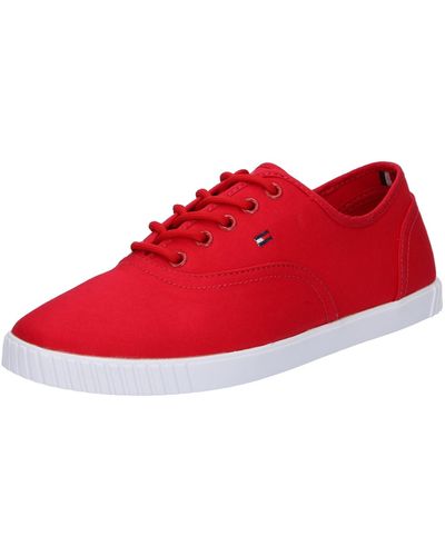 Tommy Hilfiger Sneaker 'essential' - Rot