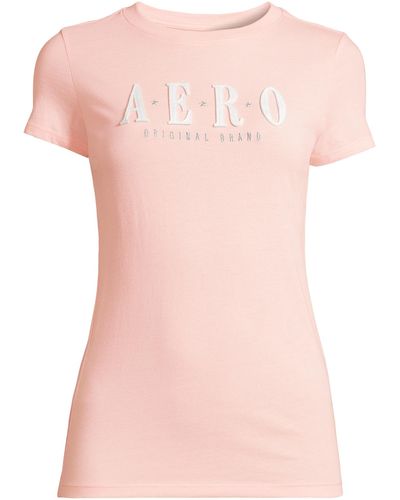 Aéropostale T-shirt 'stars' - Pink