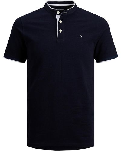 Jack & Jones Poloshirt JJEPAULOS MAO - Blau