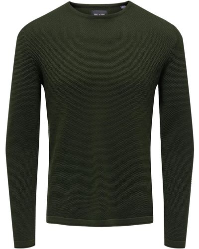 Only & Sons Pullover 'panter' - Grün