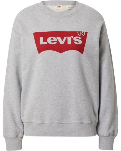 Levi's Sweatshirt 'graphic standard crew' - Grau