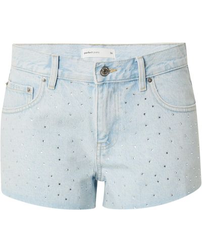 Gina Tricot Shorts 'sparkle' - Blau