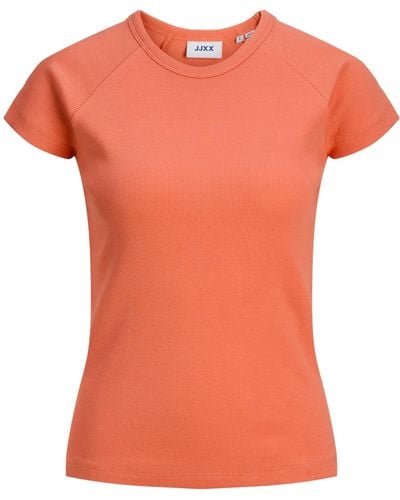 JJXX T-shirt 'friend' - Orange