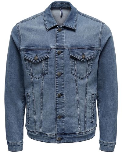 Only & Sons Jacke 'coin' - Blau