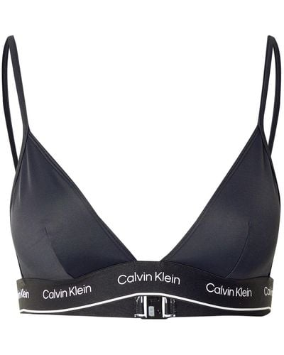 Calvin Klein Bikinitop 'meta legacy' - Blau