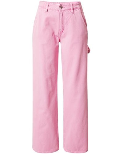 Gina Tricot Jeans 'carpenter' - Pink