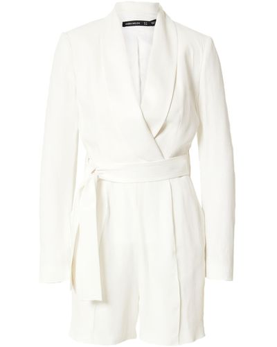 Karen Millen Jumpsuit 'tuxedo' - Weiß