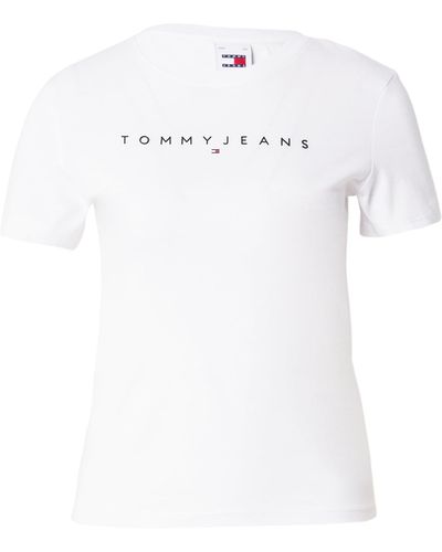 Tommy Hilfiger T-shirt 'linear' - Weiß