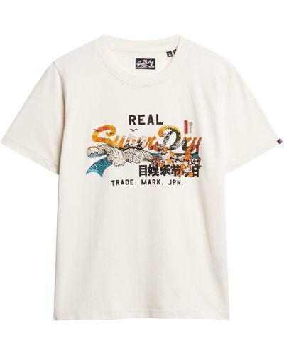 Superdry T-shirt 'tokyo' - Weiß