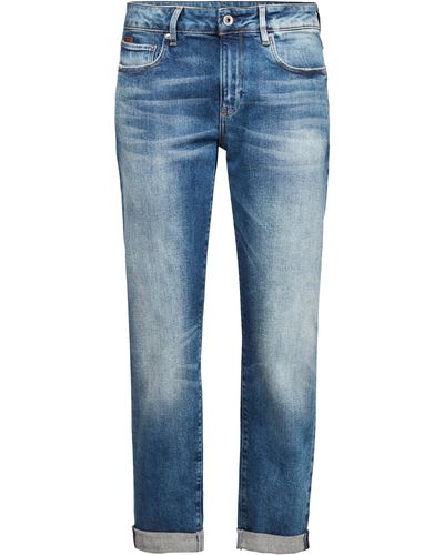 G-Star RAW Jeans Kate Boyfriend mit authentischen Used Effekten - Blau