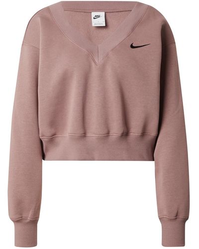 Nike Sweatshirt 'phoenix fleece' - Pink