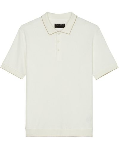Marc O' Polo ' T-Shirt Marc O ́ Men / He. / Polo, short sleeve, interlock jerse - Weiß