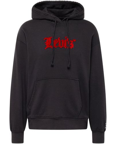 Levi's Sweatshirt 'relaxed graphic hoodie' - Schwarz