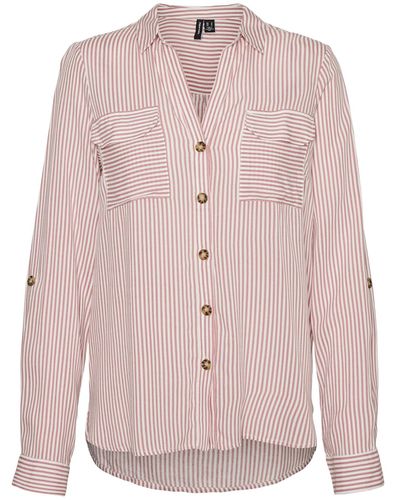 Vero Moda Klassische Bluse - Pink