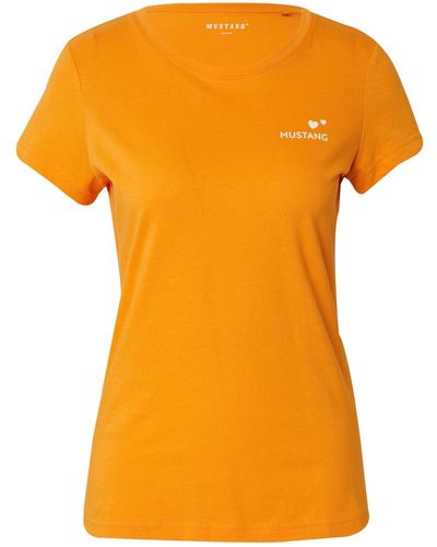 Mustang T-shirt 'albany' - Orange