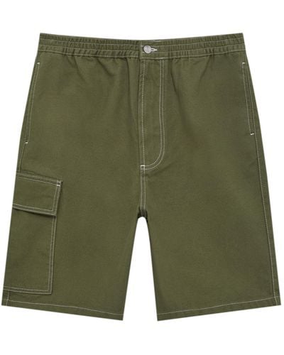 Pull&Bear Shorts - Grün