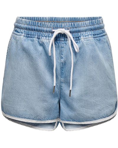 ONLY Shorts 'pierce' - Blau