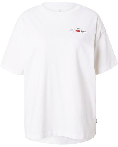 Converse T-shirt 'chuck taylor cherry infill' - Weiß