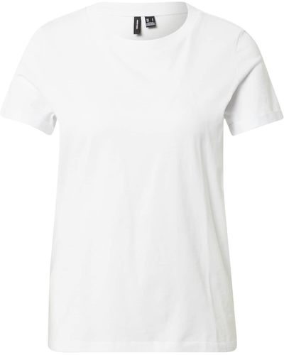 Vero Moda Rundhals T-Shirt VMPAULA - Weiß