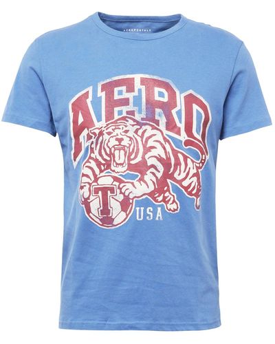 Aéropostale T-shirt 'tigers' - Blau