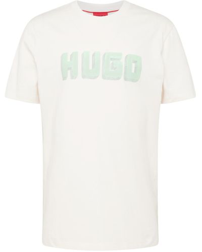 HUGO T-shirt 'daqerio' - Weiß