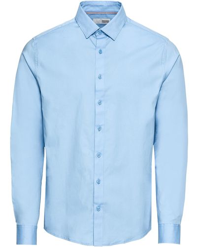Solid Hemd 'shirt - tyler ls' - Blau
