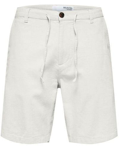 SELECTED Shorts 'brody' - Weiß