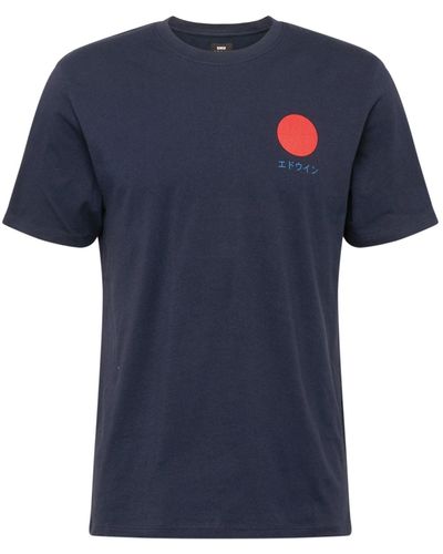 Edwin T-shirt 'japanese sun' - Blau