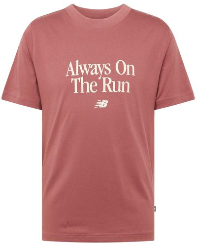 New Balance T-shirt 'sport essentials' - Pink