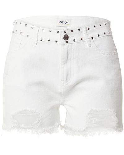 ONLY Shorts 'pacy' - Weiß