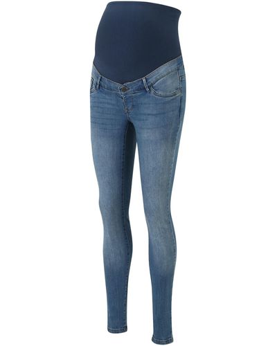 Vero Moda 7/8-Jeans TANYA (1-tlg) Plain/ohne Details - Blau