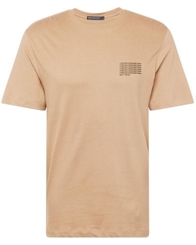 French Connection T-shirt 'repeat' - Natur