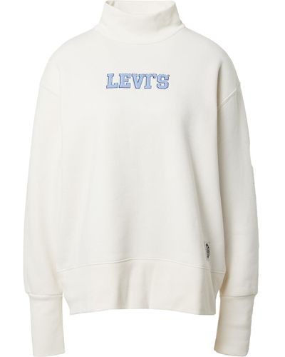 Levi's Sweatshirt 'graphic gardenia crew' - Weiß