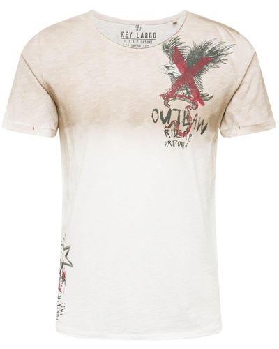 Key Largo T-shirt 'arizona' - Weiß