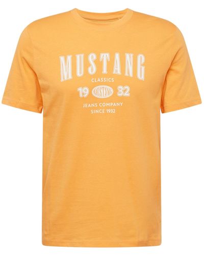 Mustang T-shirt 'austin' - Gelb