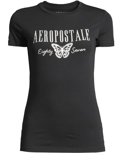 Aéropostale T-shirt - Schwarz