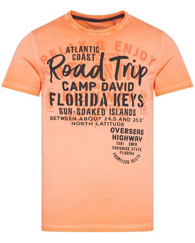 Camp David T-shirt - Orange