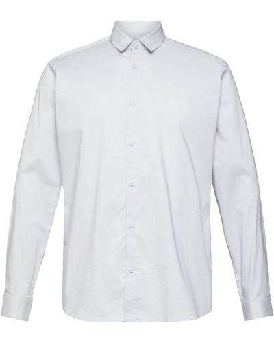 Esprit Langarmhemd (1-tlg) - Weiß