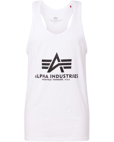 Alpha Industries Top - Weiß