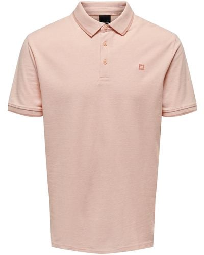 Only & Sons Shirt 'fletcher' - Pink