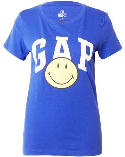 Gap T-shirt 'smiley' - Blau
