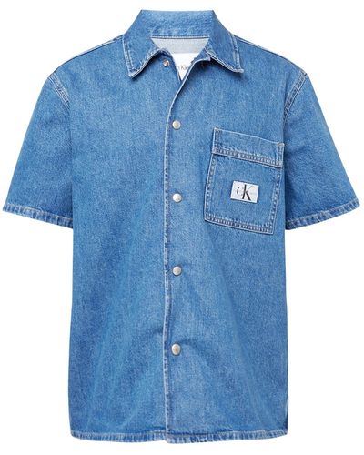 Calvin Klein Herren - hemden 'camp denim shirt' - Blau