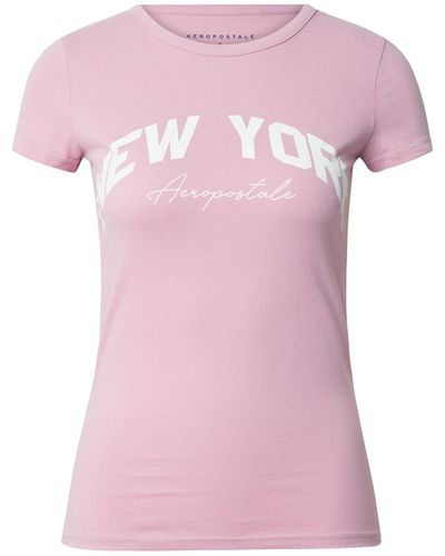 Aéropostale T-shirt 'new york' - Pink