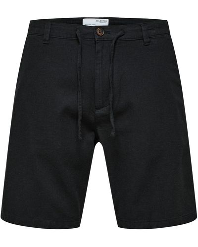 SELECTED Shorts 'brody' - Schwarz