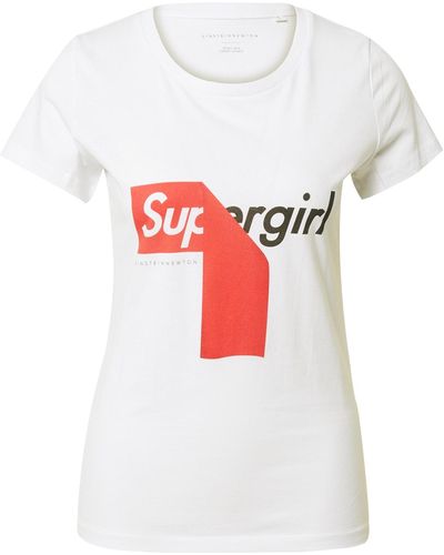 EINSTEIN & NEWTON T-shirt 'supergirl' - Weiß