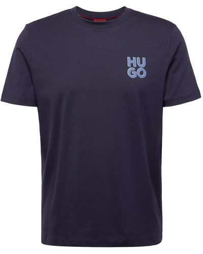 HUGO T-shirt 'dimoniti' - Blau