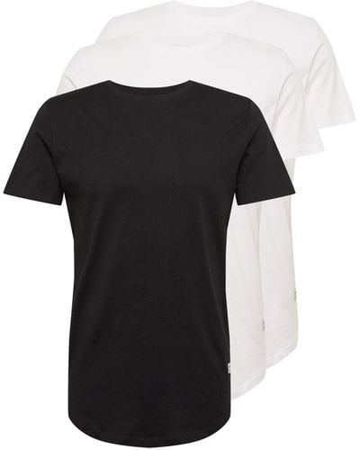 Jack & Jones T-Shirt JJENOA 3er PACK (1-tlg) aus Baumwolle - Mehrfarbig
