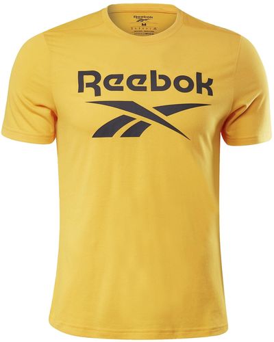 Reebok WOR SUP SS Graphic Tee Unterhemd - Gelb