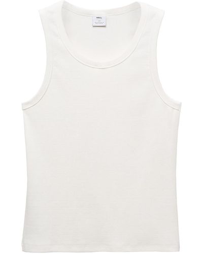Mango Shirt 'delta' - Weiß